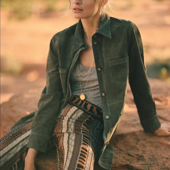 **SOLD** Anthropologie Suede Jacket - Picture 9 of 9